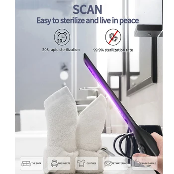 

Portable UV-C Sterilization Stick Mini Handheld Anti-Virus Personal Care Traveling Sterilizer Sanitizer Light UV Lamp Clean Air