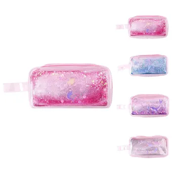 

1pc Pencil Case Stylish Stationery Bag Creative Mermaid Large Capacity Pencil Bag Premium PVC Pen Case Women Cosmetic Bag