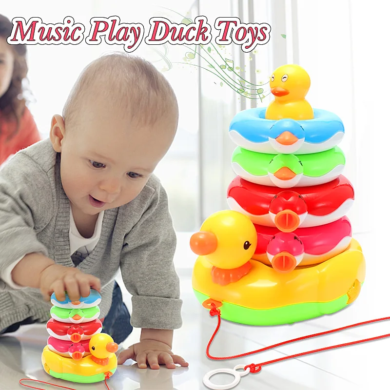 Новая электронная игрушка интеллектуальная Joy Duck ручная музыкальная звуковая обучающая детская игрушка, подарок дошкольные Игрушки для маленьких детей