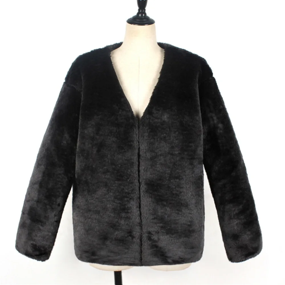 Женские шубы из искусственного меха, женская зимняя теплая куртка на молнии, короткая верхняя одежда, болеро casaco Inverno Feminino#2S20