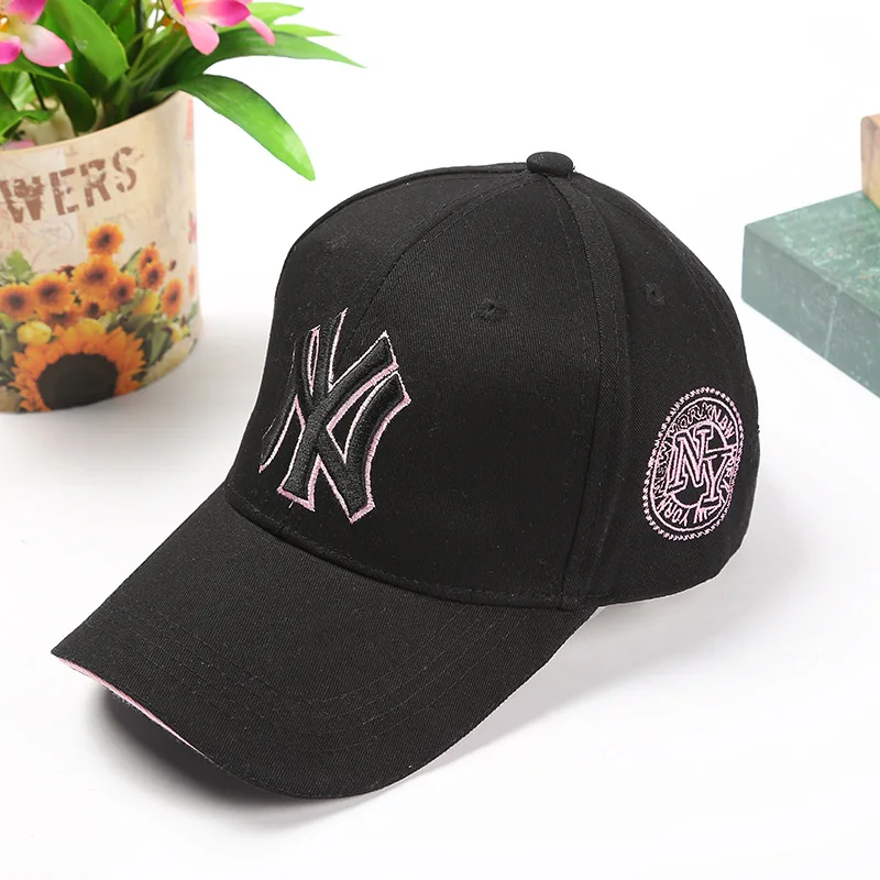 Корейская версия бейсбольной кепки с вышивкой, модная кепка, Уличная Повседневная шляпа от солнца, шляпа в стиле хип-хоп - Цвет: Белый