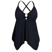 SAGACE, танкини, топ размера плюс, без косточек, с подкладкой, танкини, топ и шорты, купальник для женщин, Цельный купальник, женский купальник