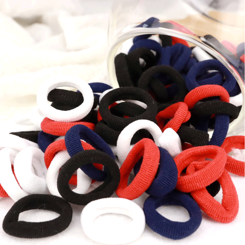 Kid Small Hair Bands Baby Girl Children Headbands Colorful Elastic Hair Tie Nylon Scrunchie Hair Rope 50/100pcs Hair Accessories