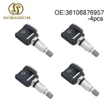 

4pcs 36106876957 New TPMS Tire Pressure Monitor Sensor 36106872774 Fits For BMW