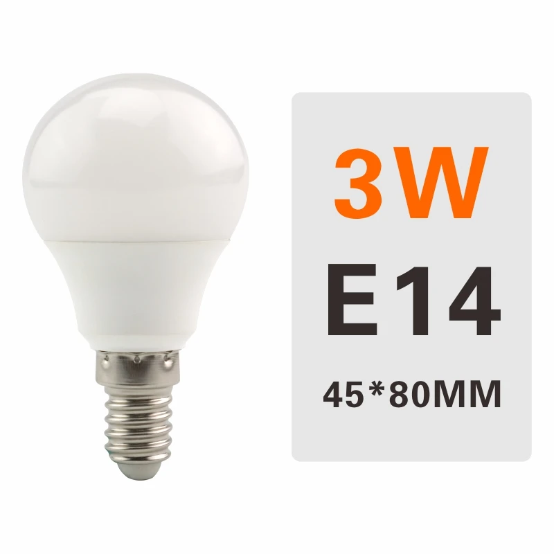 3W E14 Светодиодный ламповый светильник E27 E14 220 В, умная лампочка IC 3 Вт 6 Вт 9 Вт 12 Вт 15 Вт 18 Вт 20 Вт, лампада высокой яркости, Светодиодный точечный светильник Bombilla - Испускаемый цвет: 3W E14