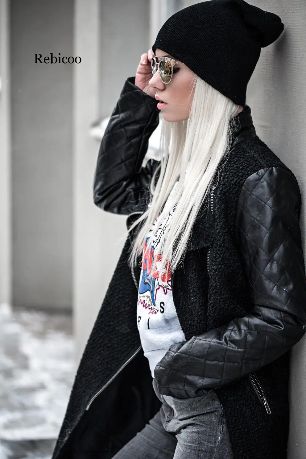 

Брендовое осеннее Женское шерстяное пальто, женская зимняя облегающая верхняя одежда, женское модное пальто из смешанной шерсти на молнии с карманами