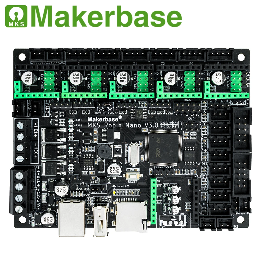 Peças de Impressora Makerbase Robin Nano 32bit 168mhz F407 3d Tela Tft Impressão Usb vs v2 Mks v3 - Imagem 2