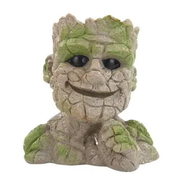 

Cute Flowerpot Creative Action Figure Model Toy Garden Planter Pot Decor