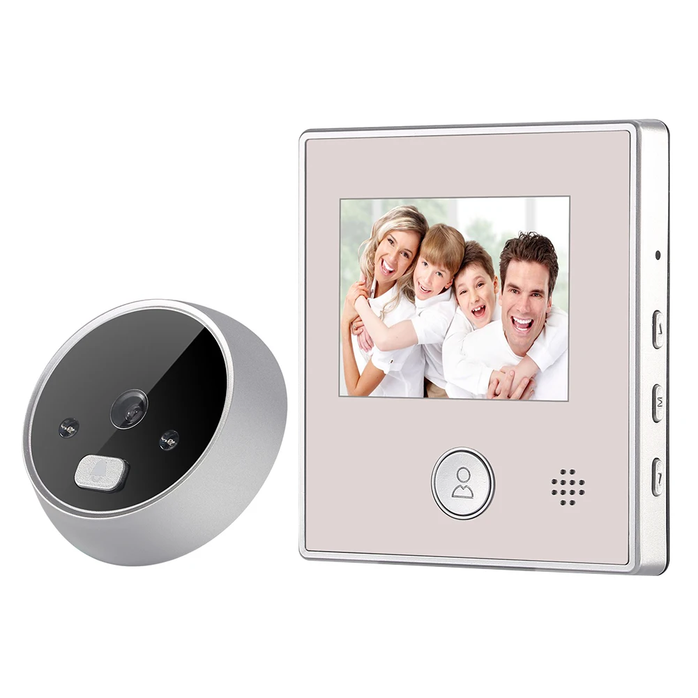 Wide Angle LCD Display Security Camera Video Doorbell Smart Peephole Anti-theft Digital Viewer Night Vision 2.8 Inch Electric