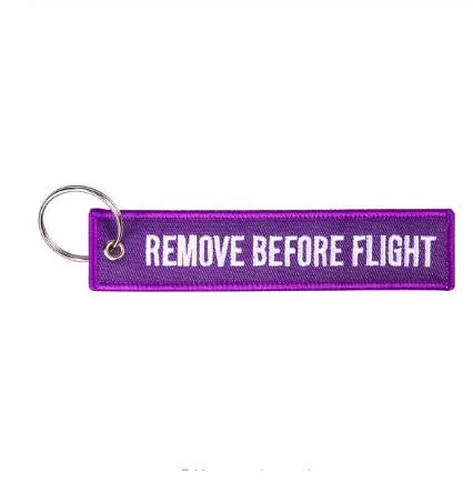 Remove Before Flight автомобильные брелки, Berloques в Красной вышивкой Выделите брелоков цепи ювелирные изделия авиации подарки Chaveiro Masculino - Цвет: 13