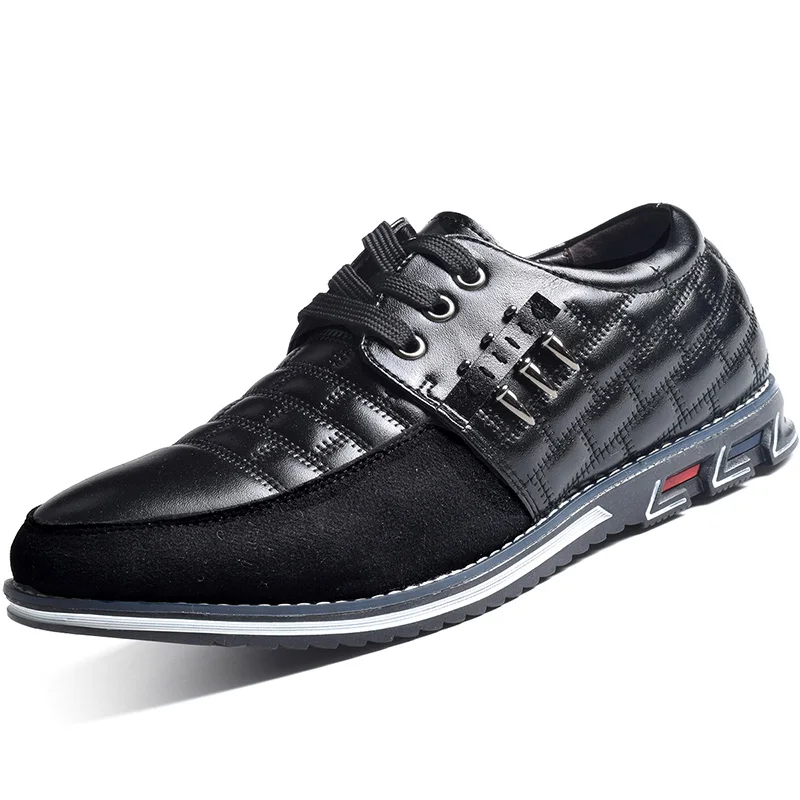 

2019 New Super Fiber Leather Mens Casual Shoes Walking Sneakers Male Dress Business Oxfords Shoes Outdoor Footwear Zapatos