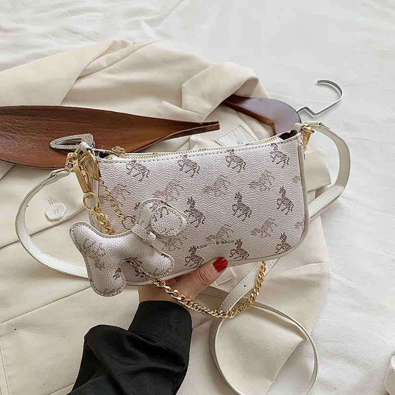 

Tote Bag For Women 2020 Fashion PU Leather Small Chain Shoulder Bags Female Design Handbag Casual Baguette Crossbody Bag Travel
