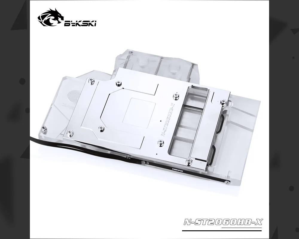 Bykski N-ST2060HB-X, полное покрытие видеокарты водяного охлаждения блок, для Zotac RTX2060-6GD6 OC HB/GTX1660Ti-6GD6 OC HA