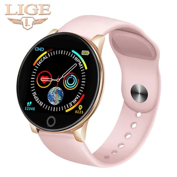

2019 NEW Female Fitness Smart Watch Women Running Reloj Heart Rate Monitor Bluetooth Pedometer Touch Intelligent Sports Watch