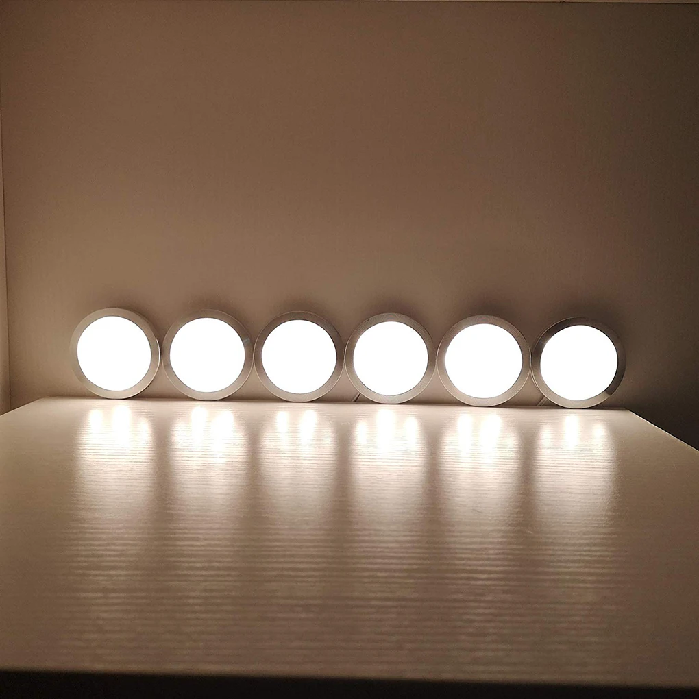 

6-in-1 Dimmable LED Lamp Under Cabinet Lighting Showcase Kitchen Lights Dimmer Adapter 300LM US/UK/EU/AU Plug