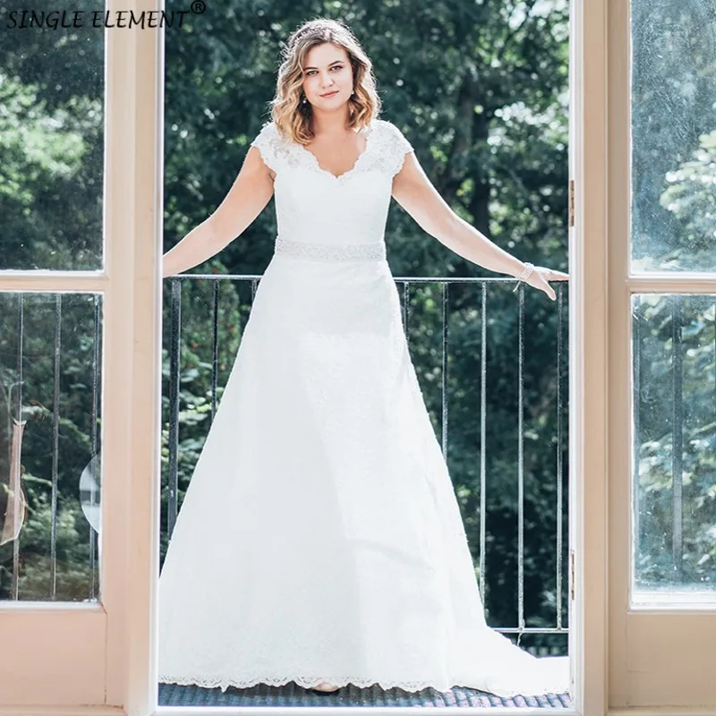 

SINGLE ELEMENT 2019 Lace High Quality Custom Made Charming Bridal Wedding Dresses
