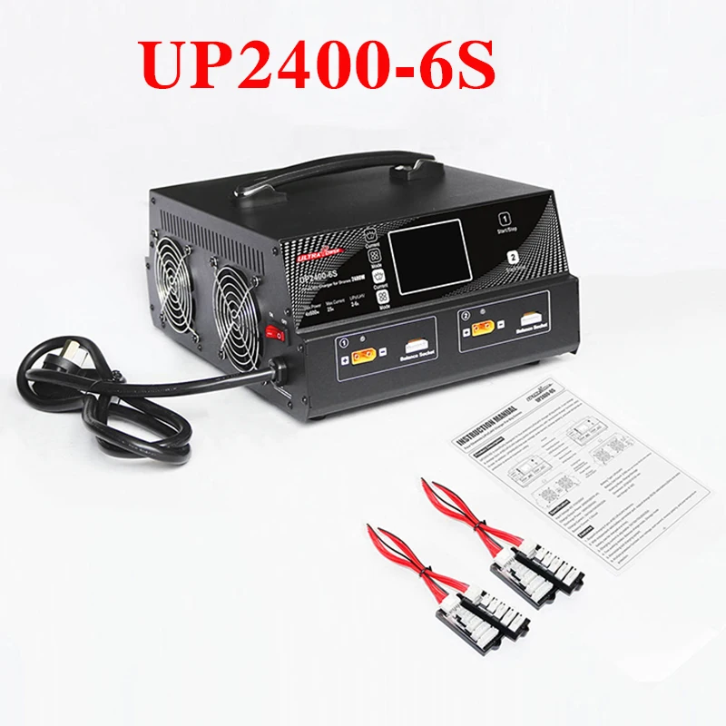 UP2400-6S/12 S 4-Ch LiPo зарядное устройство lihv для больших дронов два режима работы Множественная защита - Цвет: UP2400 6S
