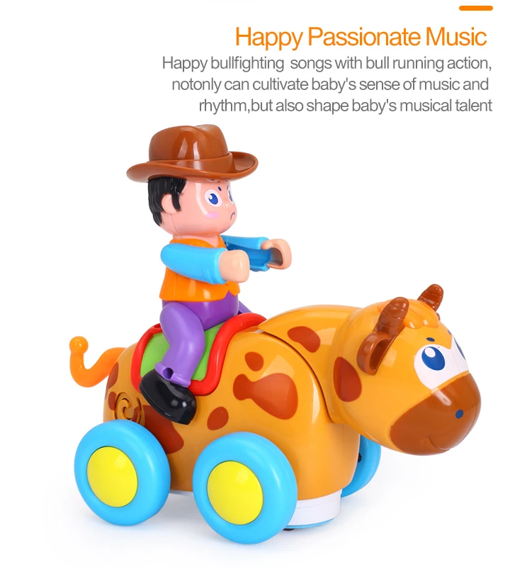HOLA TOYS 838B дикая коррида детские игрушки Счастливые гонки с музыкой и светом дети ползать стиль игрушки для детей