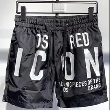 Новые пляжные шорты для мужчин, дышащие, спортивные, одноцветные, с эластичной талией, DSQ, пляжные шорты k123