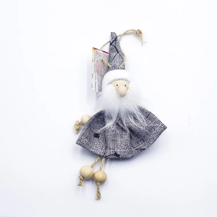 Рождественский Ангел Кукла Счастливого Рождества Декор для дома Рождество эльф елка кулон рождественские подарки Деко Ноэль Navidad год - Цвет: 4