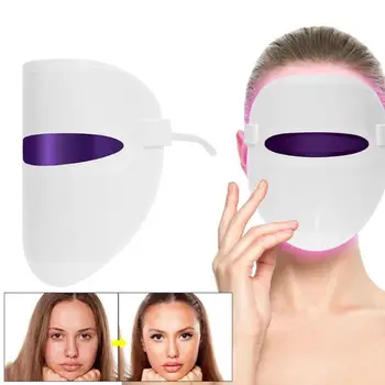 

Led Light Therapy Mask Red Blue Orange LED Light Therapy Mask Facial Cleaning Beauty Instrument