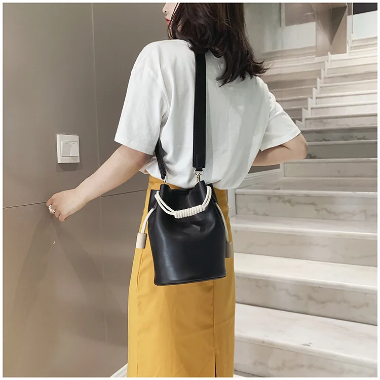Summer Bucket Bag Two-piece Mother Bag Handbag Fashion Single Shoulder Oblique Satchel Bag