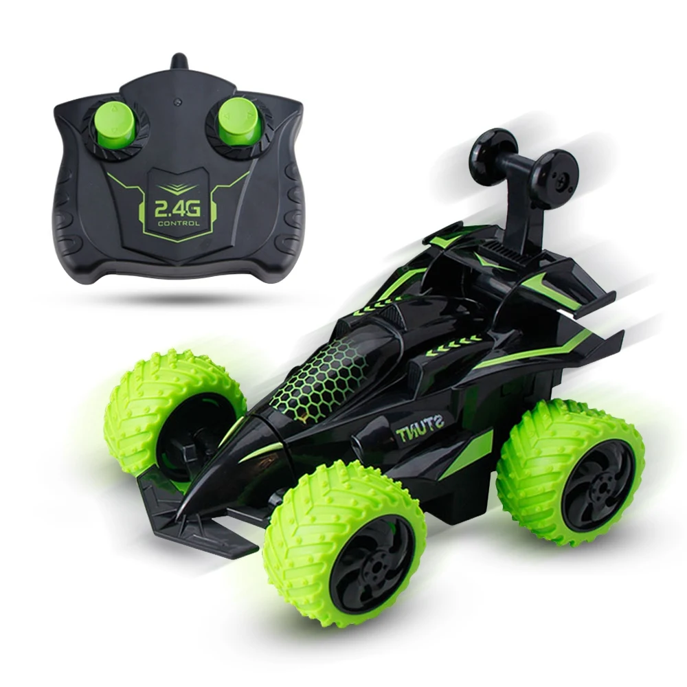 RC 360 градусов вращающийся трюк автомобиль 2,4 г дистанционное управление боковой барабанщик спин автомобиль анти-удар автомобиль игрушки подарки для детей