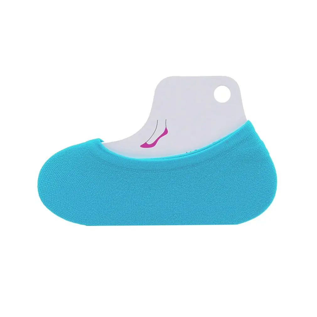 

Spring Summer Breathable Solid Women Comfortable Invisible Socks Anti-Slip Teenage Girls Slippers Short Slipper Boat Socks