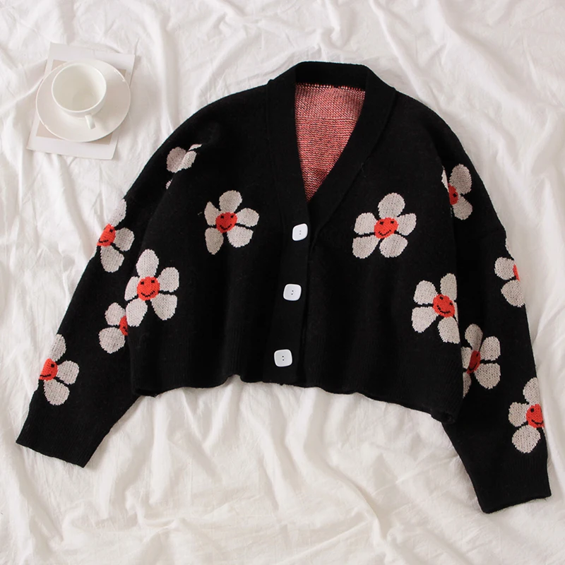 2020 Autumn College Cardigans Sweater Women Loose