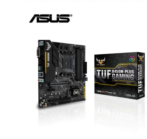 Новая оригинальная материнская плата для ASUS TUF B450M-PLUS GAMING Socket AM4 DDR4 64GB USB2.0 USB3.1 HDMI B450 настольная материнская плата