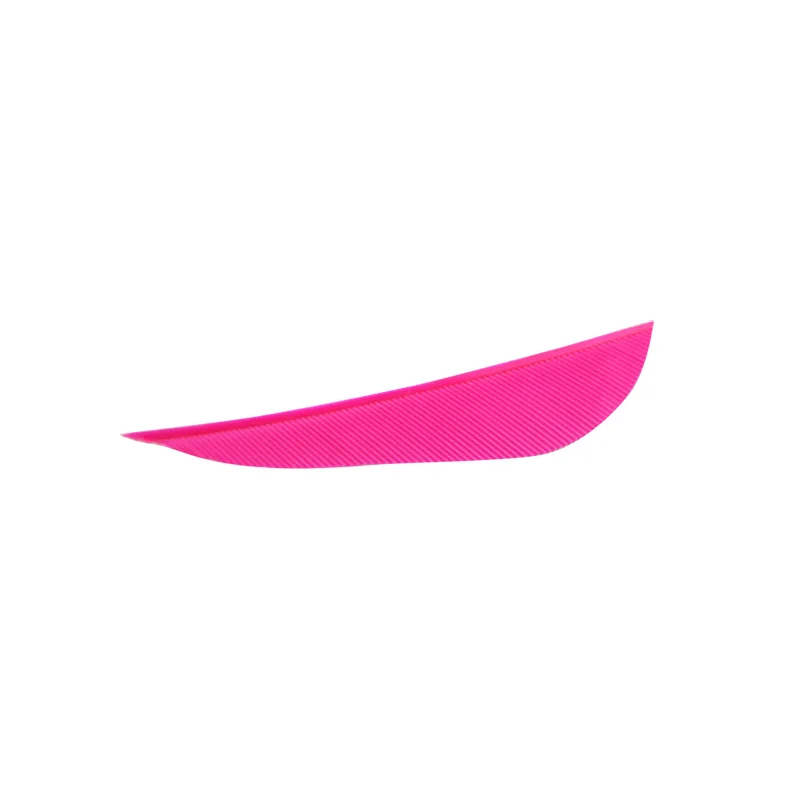 pink 60 шт. Настоящее перо правое крыло 2 дюйма лопасти-Стрелки 15 цветов для стекловолокна Бамбуковая Стрела аксессуары капли воды Fletching перо - Цвет: pink