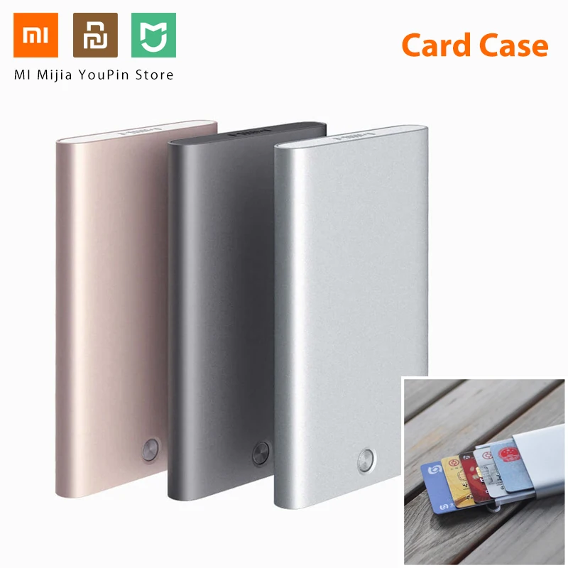 Xiaomi MIIIW автоматический бизнес держатель для карт тонкий Металлическая Именная