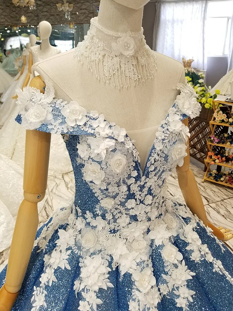 off-the-shoulder bride dress