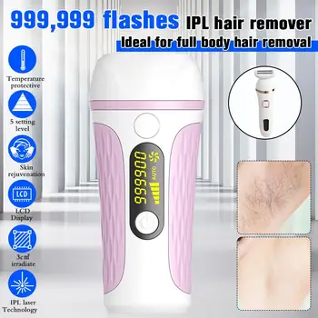 

painless 999999 Flash IPL Laser Hair Removal Permanent Hair Removal Device IPL Hair Removal System Hair Remover Device Epilator
