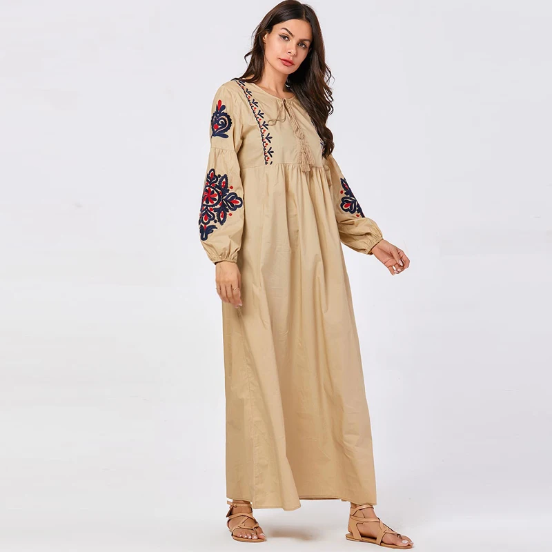 Kaftan abaya Дубай исламский, мусульманский платье хиджаб одежда для женщин мусульманских стран Tesettur Elbise молитва турецкий ислам ic одежда халат Djellaba Femme