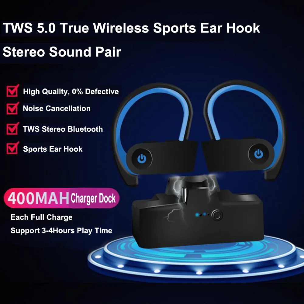 TWS noise Bluetooth наушники 5,0 настоящие беспроводные Спортивные Bluetooth стерео гарнитура для звонков смарт-всплывающие окна музыкальные наушники с микрофоном