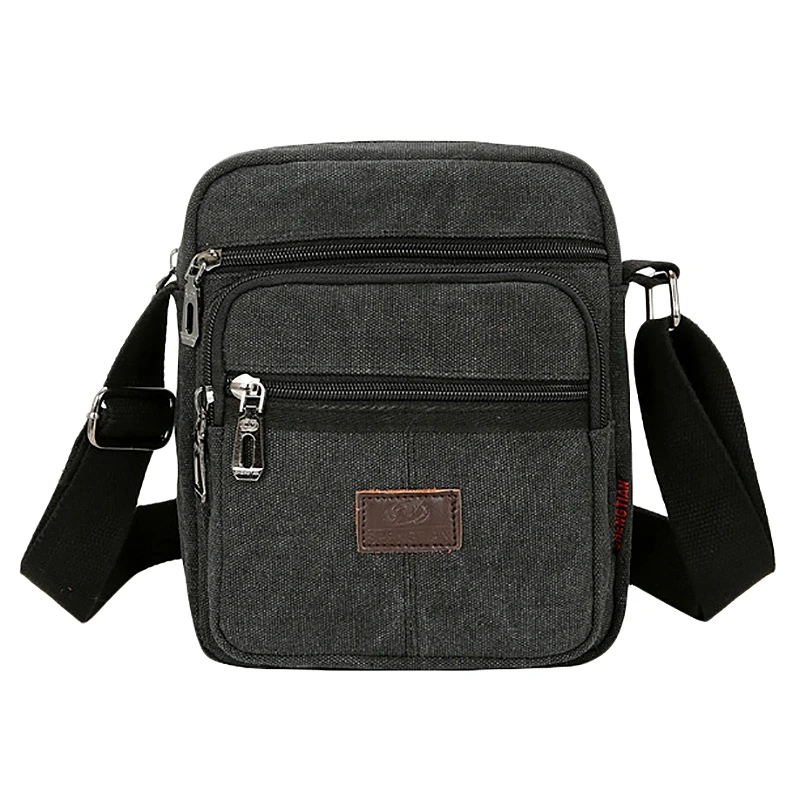 

Men's Fashion Travel Cool Canvas Bag Men Messenger Crossbody Bags Shoulder Bags Pack School Bags for Teenager
