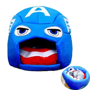 

New Hot Captain America Dog House Pet Dog Bed Cat Bed House For Small Medium Dog Warm Pet Puppy Bed Bed Dog Mat Cat Kennel