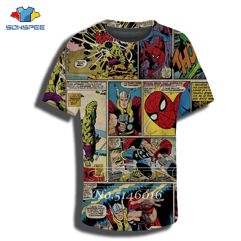 SONSPEE фильм Marvel Мстители: футболка с 3D принтом «эндигра» летние детские повседневные футболки с короткими рукавами и круглым вырезом t155 - Цвет: 9