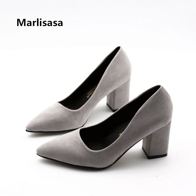 ladies grey pumps