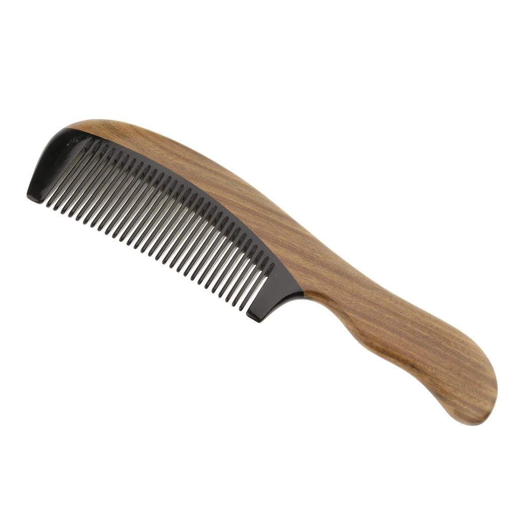 Comfortable Natural Sandalwood Comb Wide Teeth Anti-static Head Massage