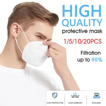 

face-mask-with-filters-adults Ship To USA Non-Disposable 5 Layer Nonwoven Elastic Earloop Care kn-95maskes#51