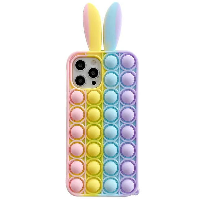 Agrotera Soft Silicone Case Cover for iPhone 7 8 Plus X XS XR 11 Pro Max SE 2020 12 Pop it Fidget Toys Rubber Yellow Duck 14