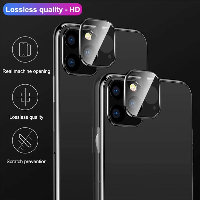Metal Frame Glass Lens Screen Protector Full Cover for IPhone 11 Pro Max 11Pro Phone Lens Case for IPone Etui Bumper Accessories