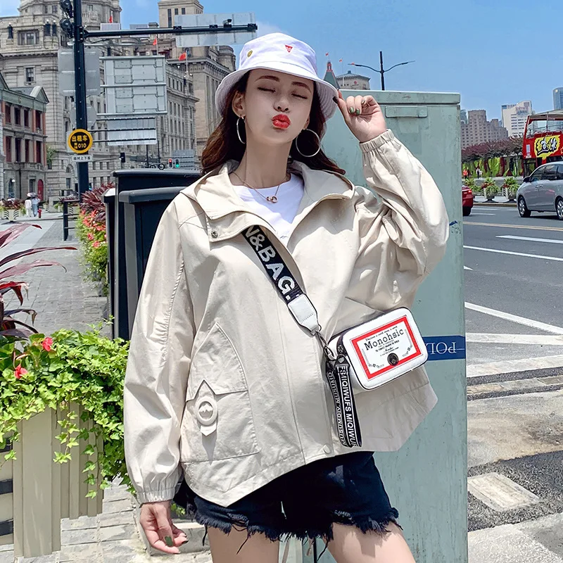 

Simple Autumn Versatile 2019-Fashion Actually Short Trench Coat