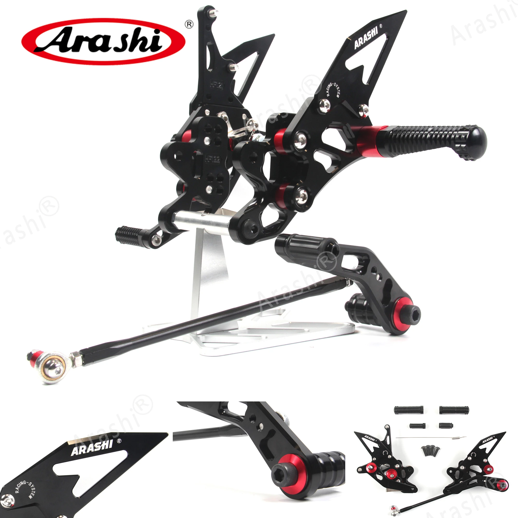 Араши для SUZUKI GSXR600 GSXR750 2006-2010 Rearset Регулируемые подножки GSX-R600 GSX-R750 2007 2008 2009