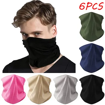 

6PCS Magic Scarf Outdoor Headwear Bandana Sport Tube UV Face masque Workout Hiking Outdoor safety protection Breathe care masque