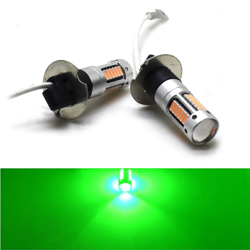 YaaGoo Противотуманные фары DRL светодиодный Drving лампы 30SMD H3 зеленый