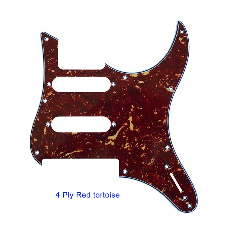 Pleroo Custom гитарные Запчасти-для PACIFICA 112 в электрическая гитара Pickguard, 4Ply Крем pearl - Цвет: 4 Ply Red tortoise