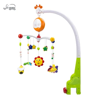 

Baby Musical Crib Mobile Bed Rattle Toys Infant Plastic Hanging bell Music Box Newborn 0-12 Months Rotating Toy Christening Gift